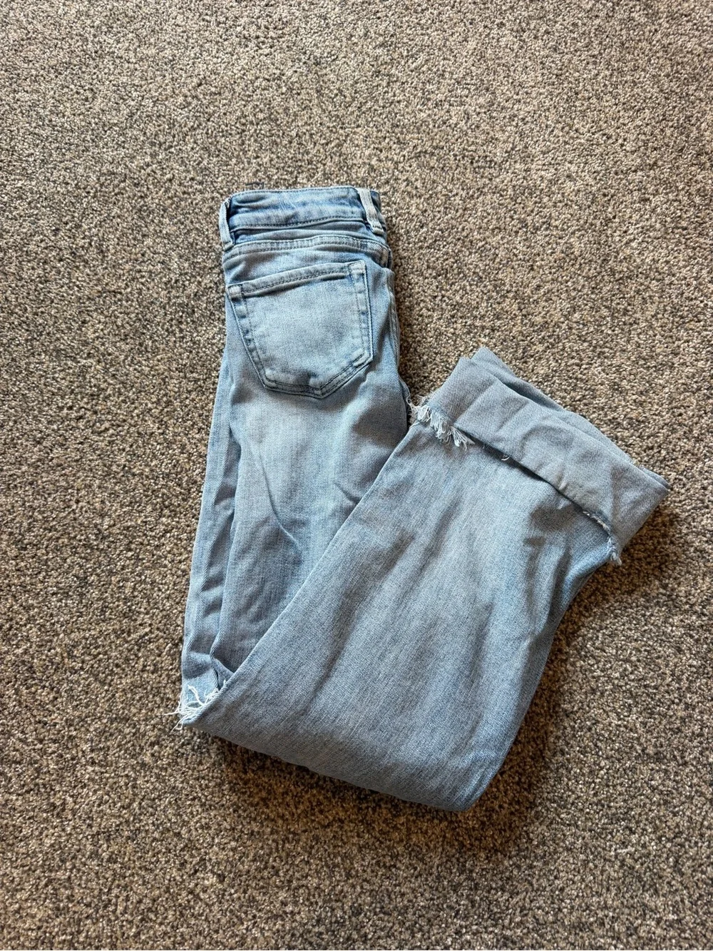 BKE Light Blue Distressed kids Jeans